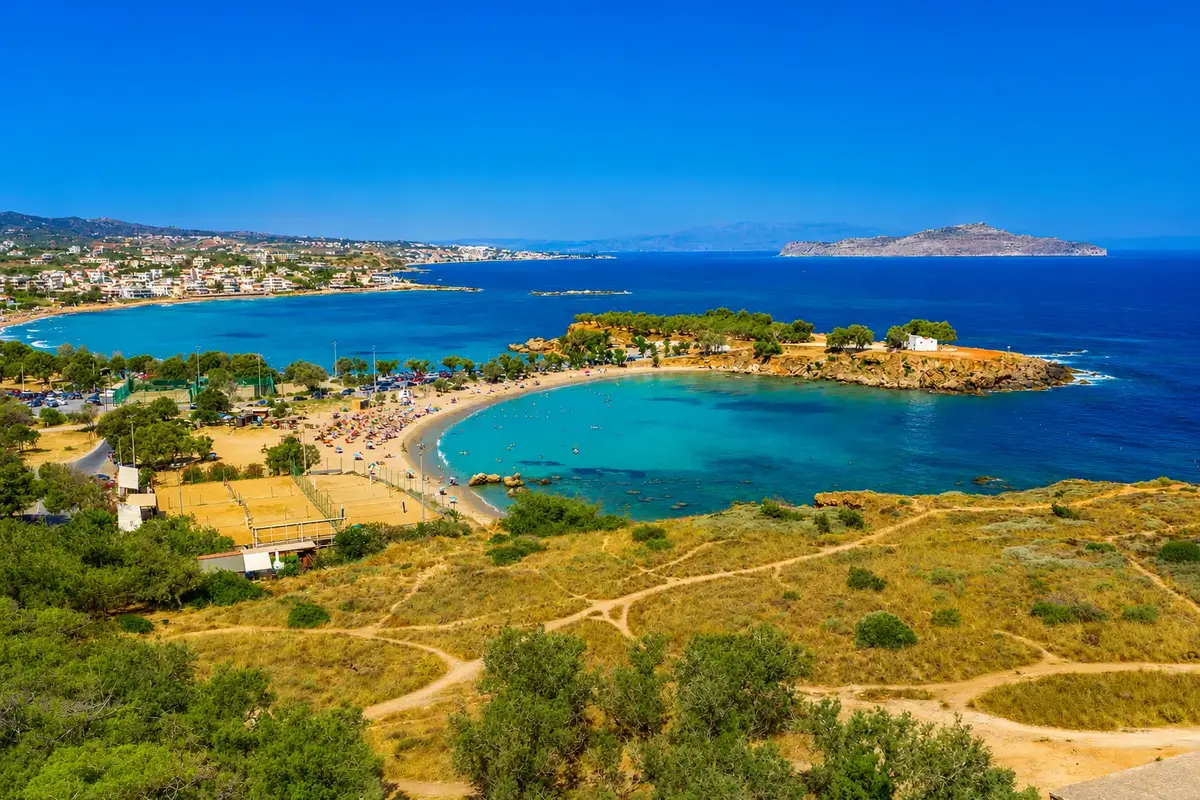 Calm Agioi Apostoloi Beach near Althea Village Hotel in Chania
